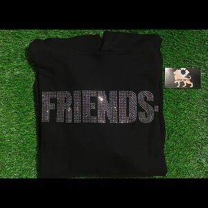 Vlone swarvoski rhinestone hoodie